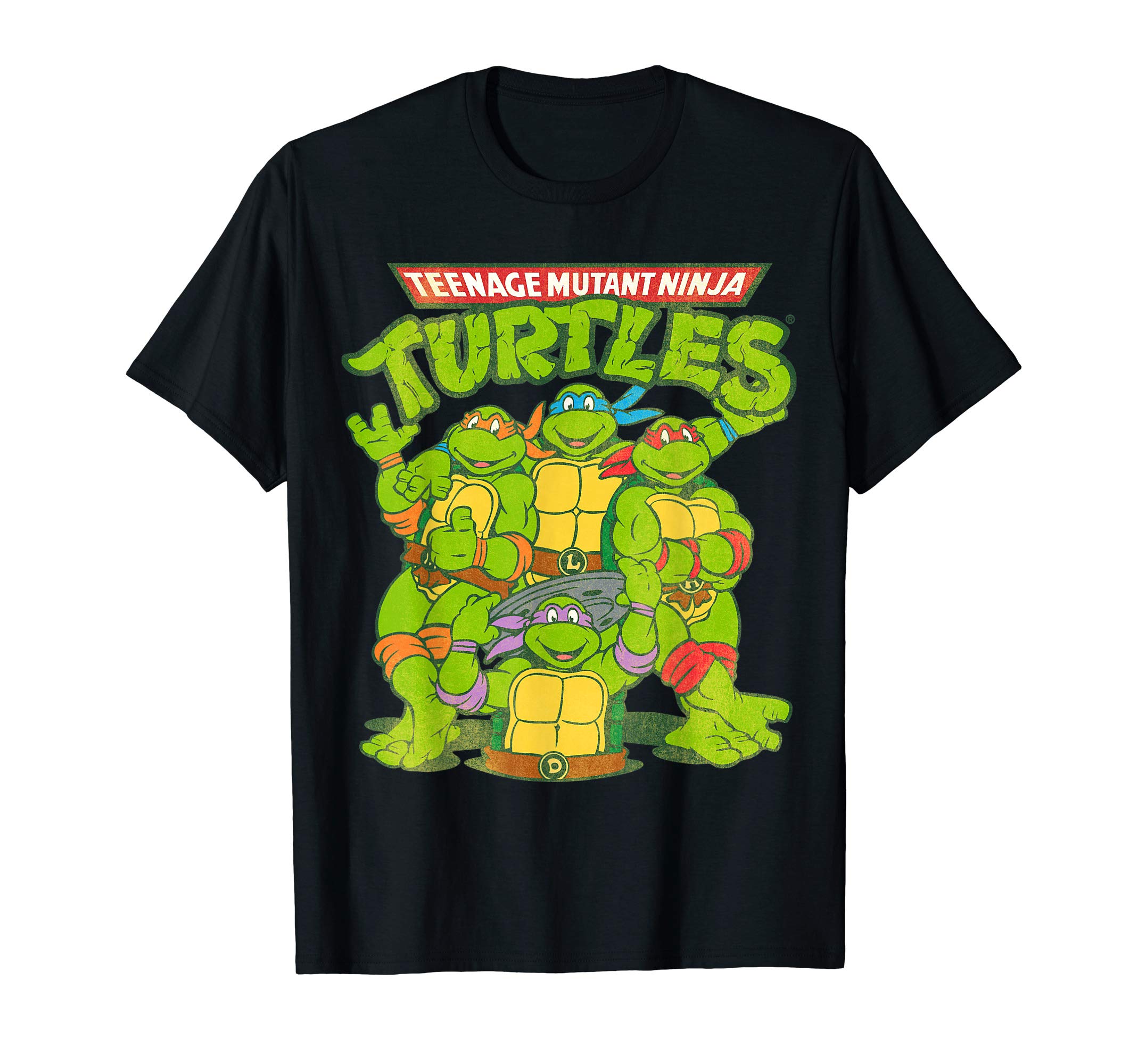 TMNT All Ninja Turtles With Names T-ShirtOEKO-TEX STANDARD 100