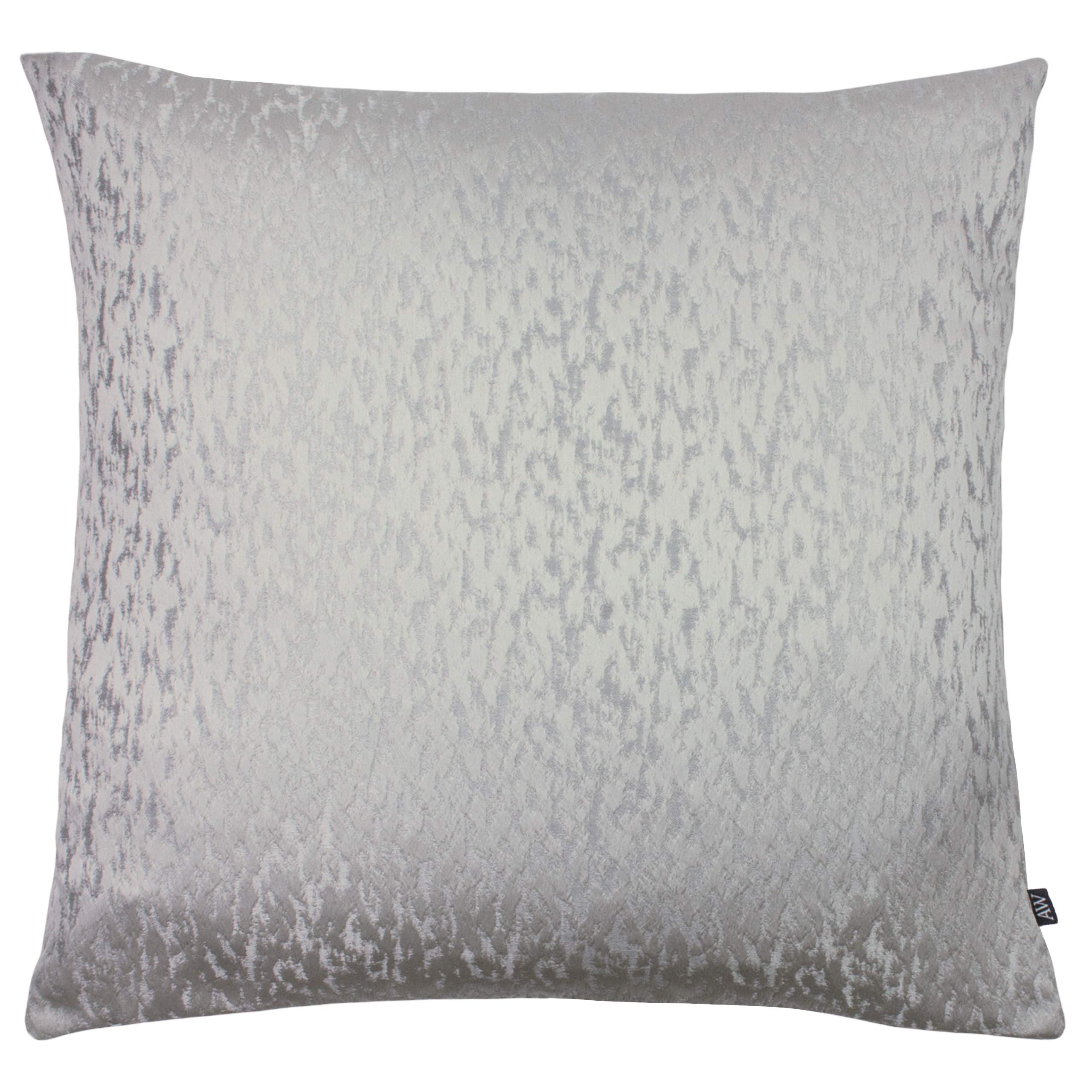 Ashley Wilde Andesite Feather Filled Cushion, Polyester, Platinum/Silver