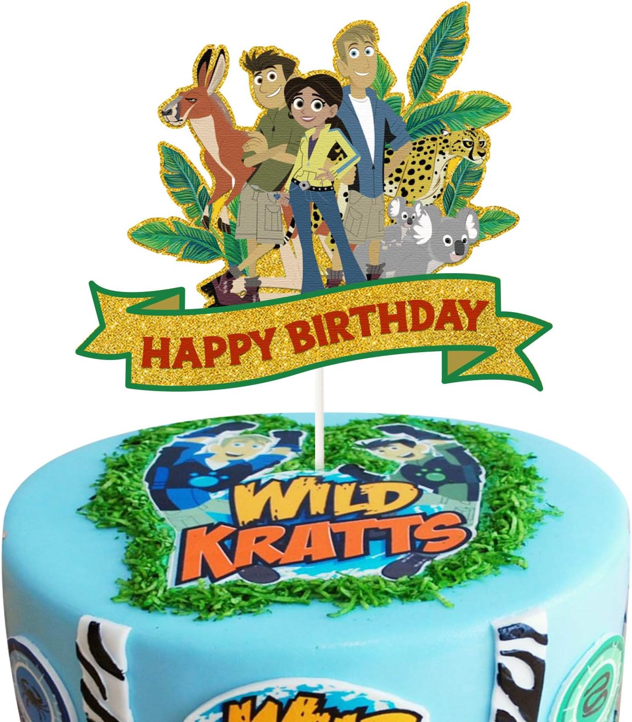 Lynheva Glitter Wild Kratts Happy Topper Ranking Top20 Kra Birthday Cake