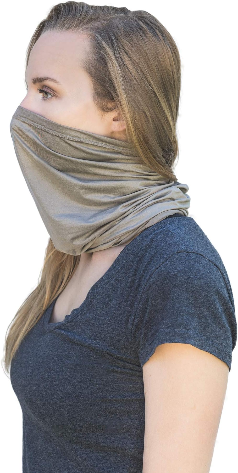 Halsa EMF Protection . Multifunctional Wrap, Hat, Head Scarf, Face Covering. High Elastic Silver Fabric. EMF Blocking Radiation Protection from Cell Phones, WiFi, Smart Meters, Routers, 5G.
