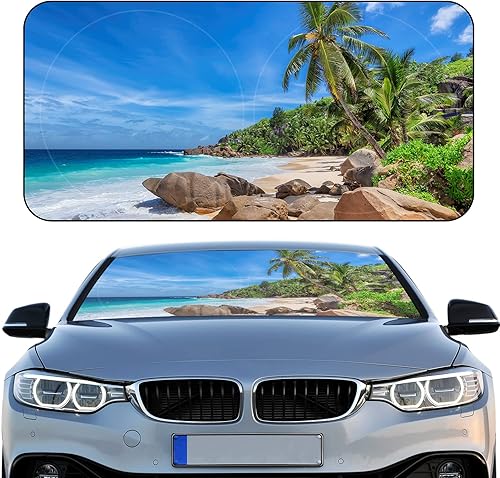 Miniatura 18 de Parasol plegable para parabrisas de coche, fundas para ventana delantera de coche, accesorios para coche, protector de visera de calor y rayos UV