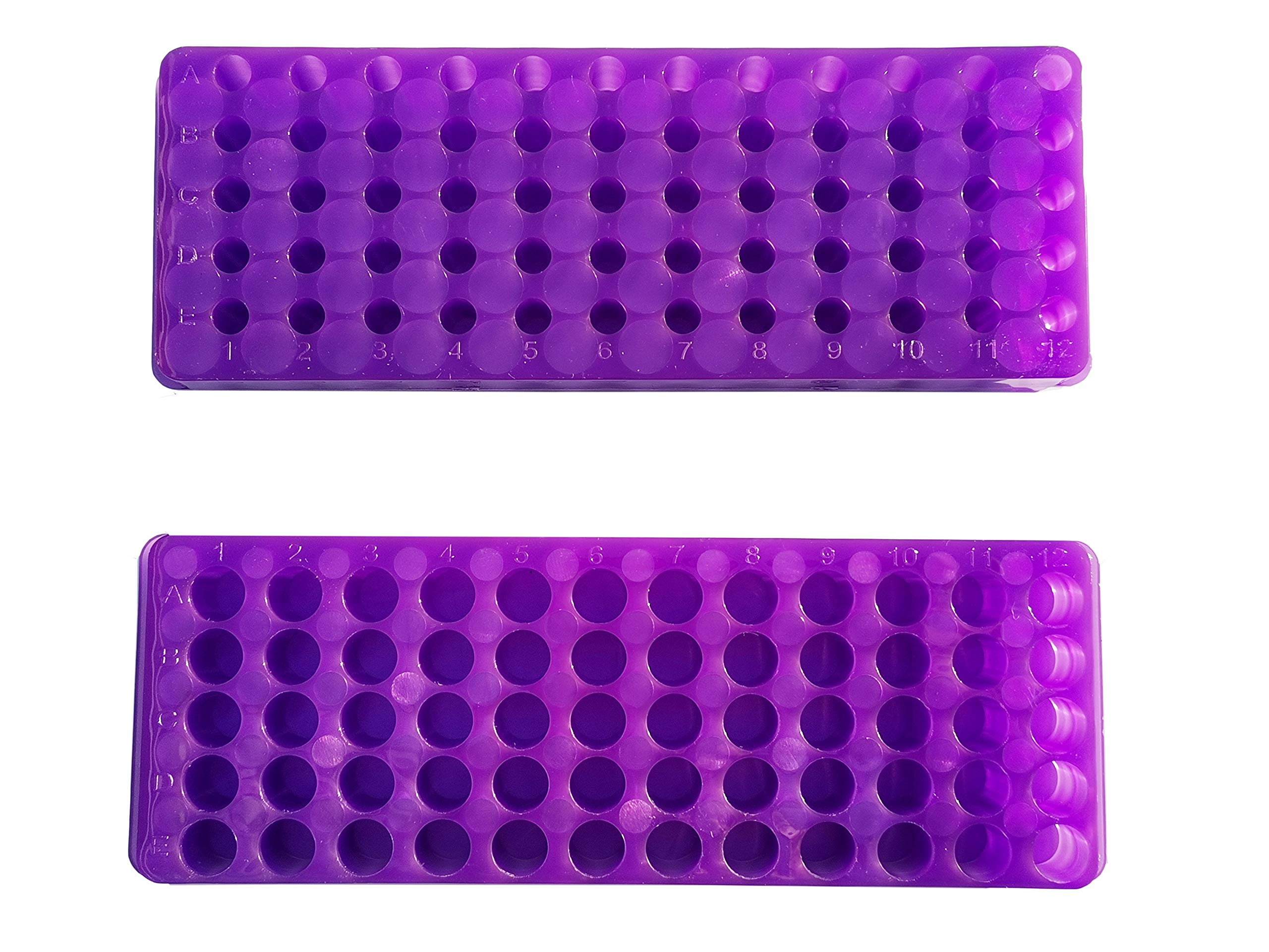 MUHWA Soportes para Tubos de Microtubos 0,5 ml 1,5 ml 2 ml 60 Pozos Laboratorio