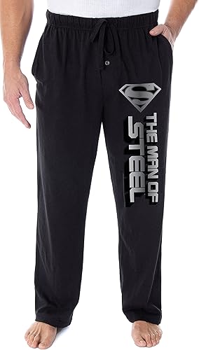 DC Comics Superman The Man Of Steel Script - Pantalones de pijama para hombre