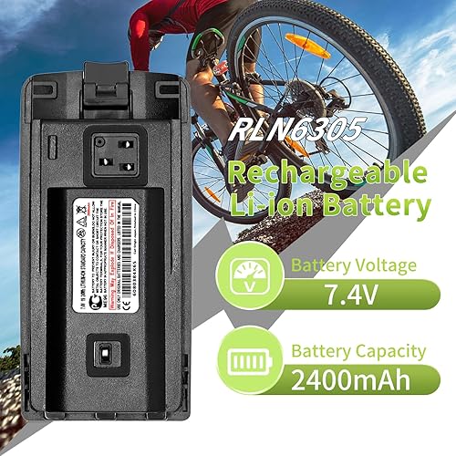 Miniatura 4 de Batería RLN6308 RLN6305 [2024 Nueva versión] para Motorola RDV5100 Batería RDU2020 RDV2020 RDU2080D RDV2080D CP110 RDU4100 RLN6351 RDU4166 0D RDM2