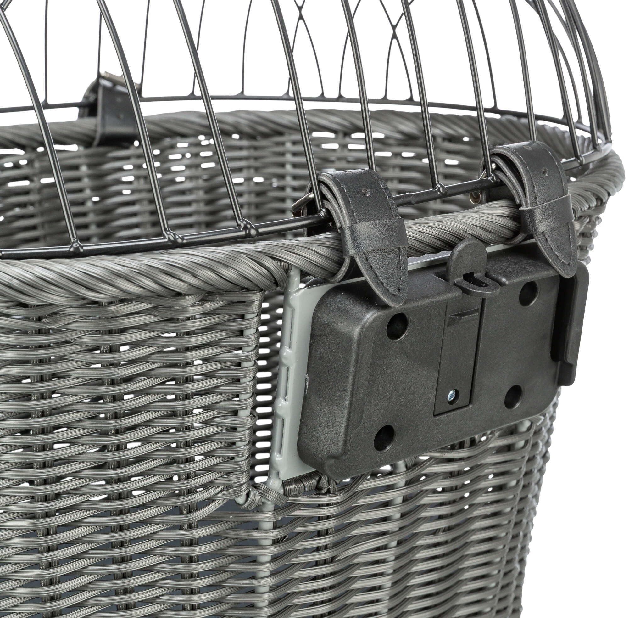 Trixie Cestino anteriore per bicicletta, 44 x 34 x 41 cm, Antracite, 2,04 kg