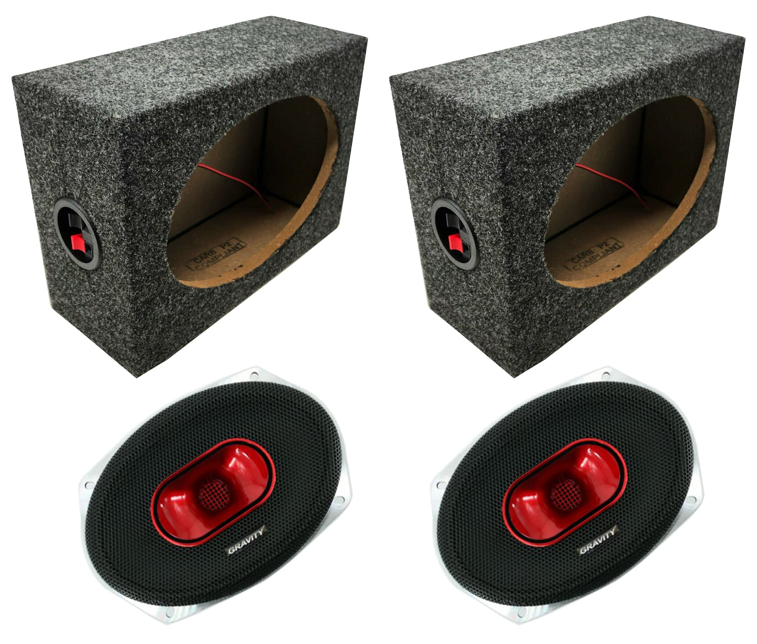 Amazon.com: Gravity WZP69 Car Audio 6x9 4-Ohm 800W Speaker w