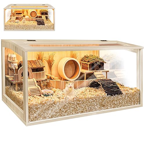 Hamster Cage Chewproof, Large Hamster Cages and Habitats, Openable Top