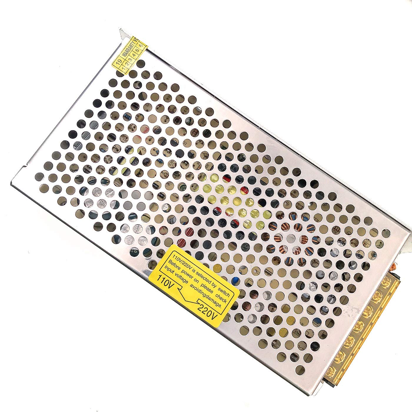 JZK DC 24V 5A 120W Transformador de Voltaje Fuente de alimentación de Interruptor para Tiras led AC 100V-240V a DC 24V, Impresora 3D