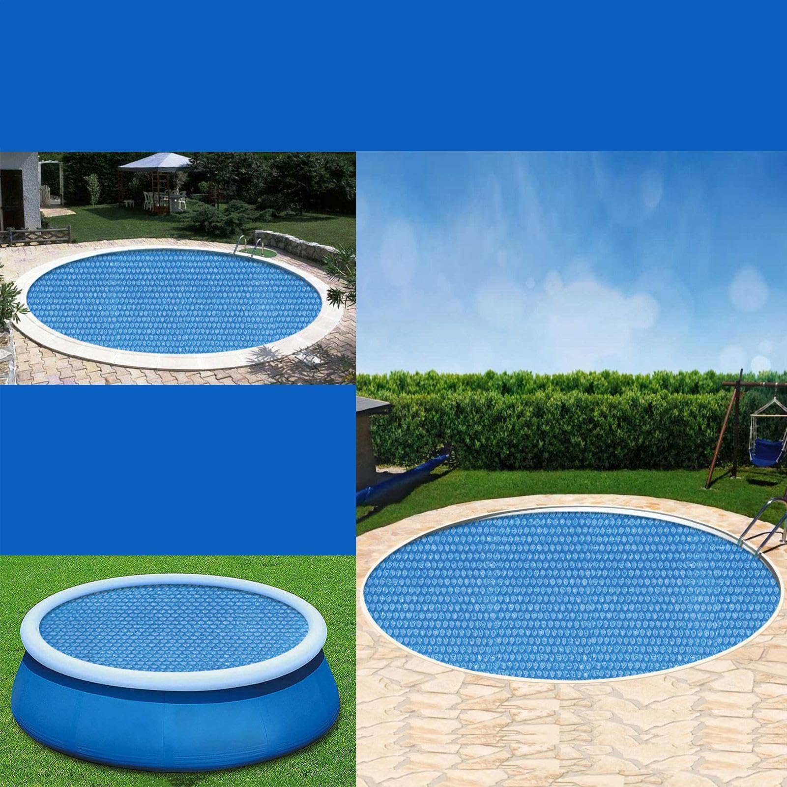 Cubierta para piscina resistente al desgarro, tapa protectora para