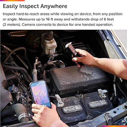 Miniatura 6 de Flir Edge - Cámara inalámbrica Bluetooth de imágenes térmicas para teléfonos inteligentes, compatible con todos los dispositivos iOS y Android,