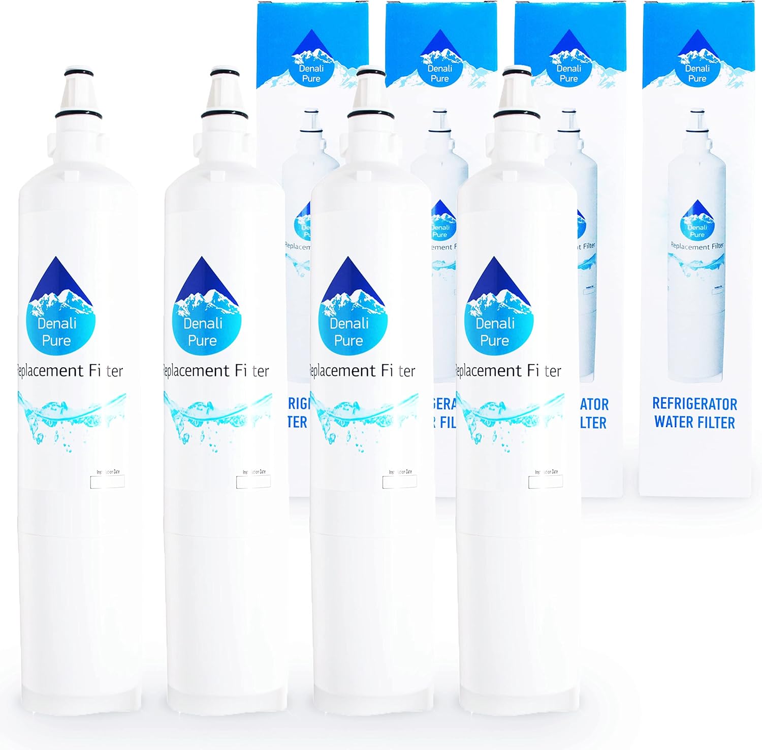 4-Pack Replacement for LG LMX25981ST Refrigerator Water Filter - Compatible with LG LT600P, 5231JA2006A, 5231JA2006B Fridge Water Filter Cartridge