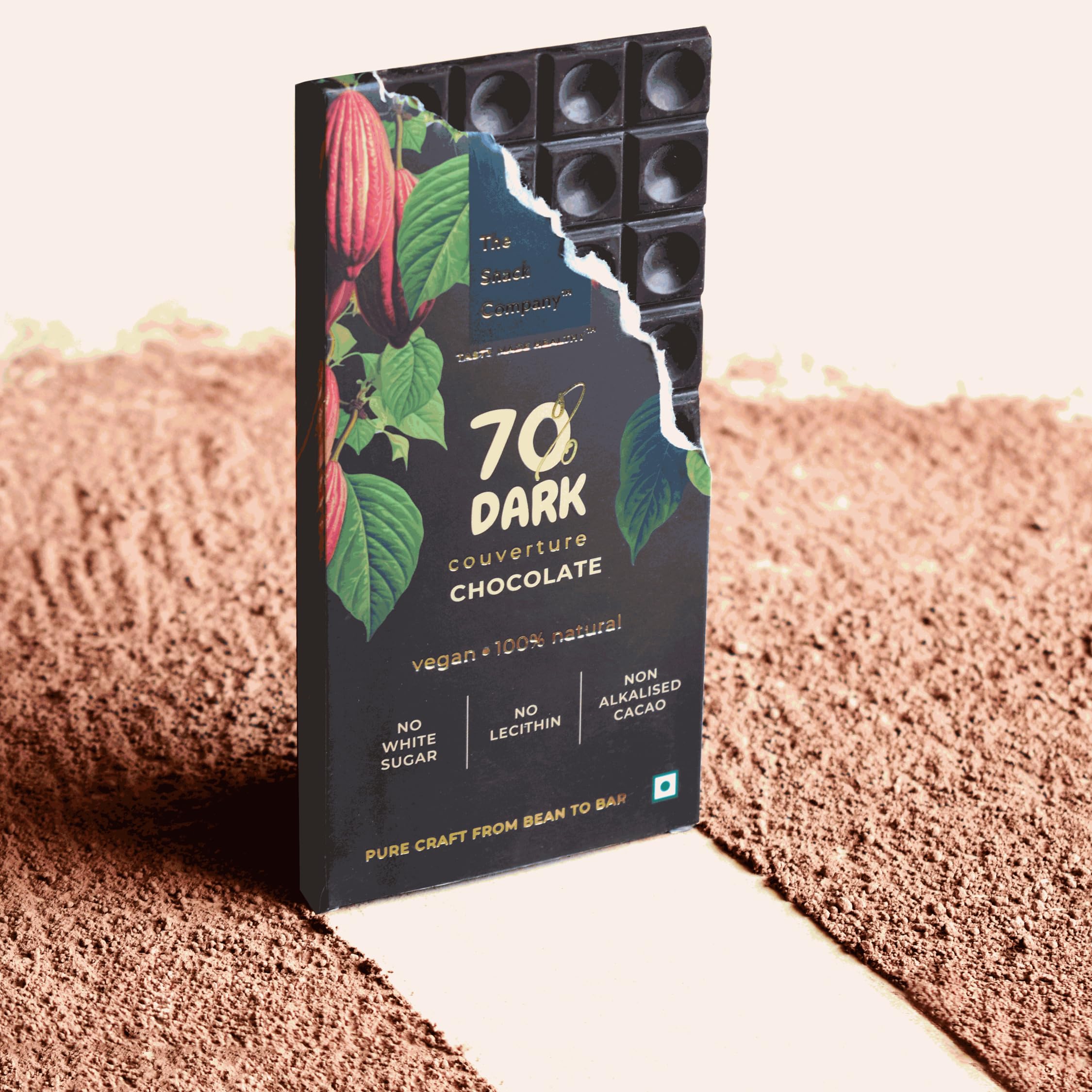 70% Dark Chocolate Bar 60 g | Couverture Chocolate | No Palm Oil | No refined Sugars | Made with 3 ingredients (B0DBJXF8ZY) Amazon Price History, Amazon Price Tracker