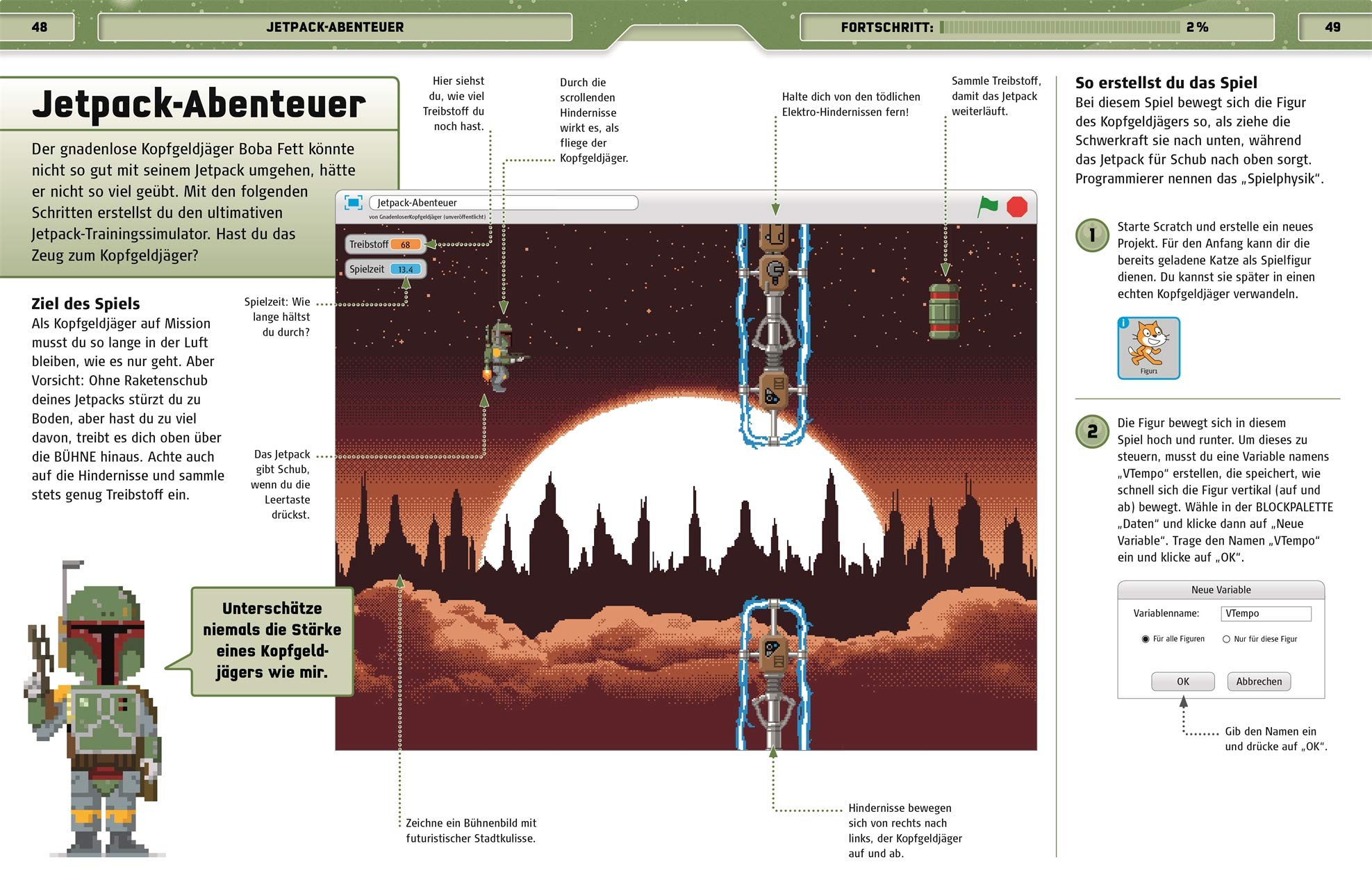 Star Wars™ Spiele programmieren: Mit Scratch™. Mit einfachen Anleitungen zum Programmieren von Animationen, Spielen und vielem mehr!