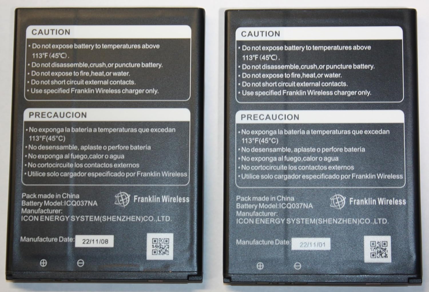 Generic 2X Original Battery for Franklin A50 RG2102 and JEXtream RG2100 (5000mAh) - ICQ037NA