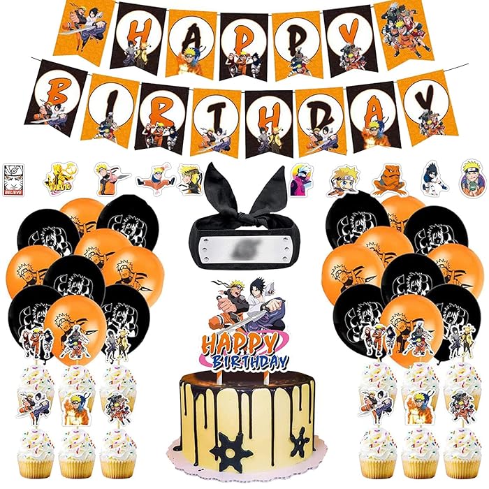 Buy Anime Birthday Party Supplies, Anime Birthday Decoration Including