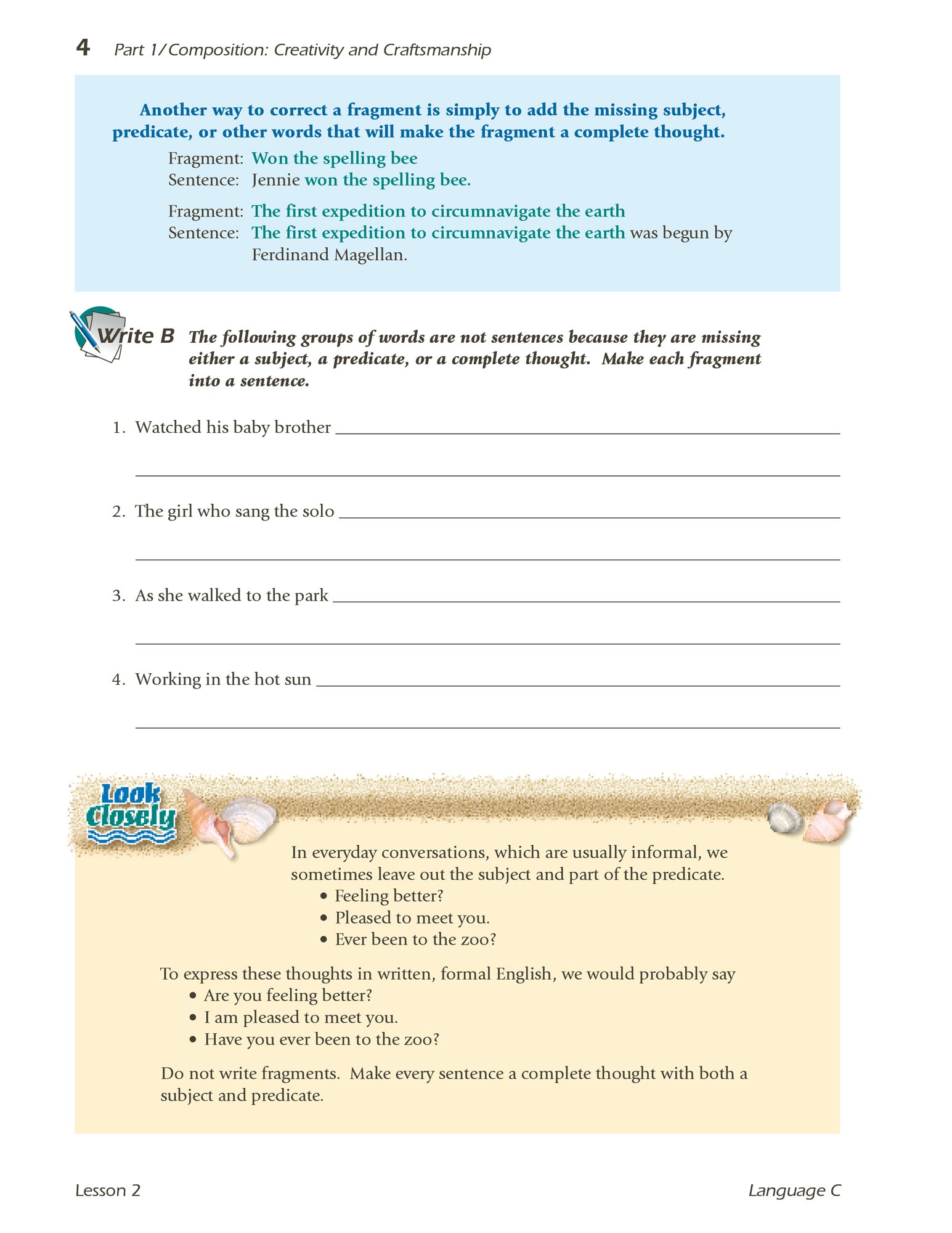 Some Reservation Abeka 6th Grade Language C Quiz Test Key Www nomadclean co uk