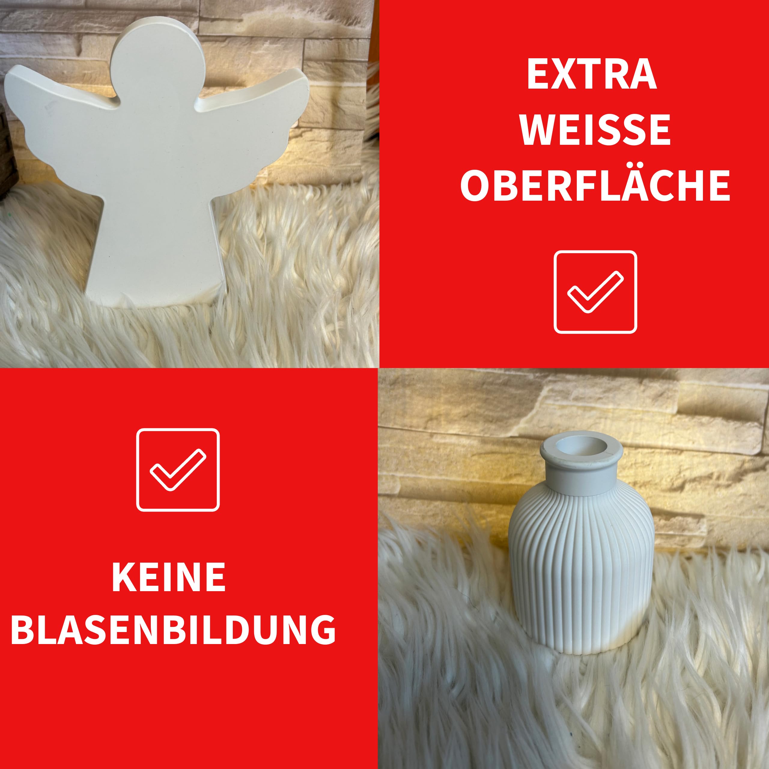 KERAflott Reliefgießpulver weiß 10 kg Sack