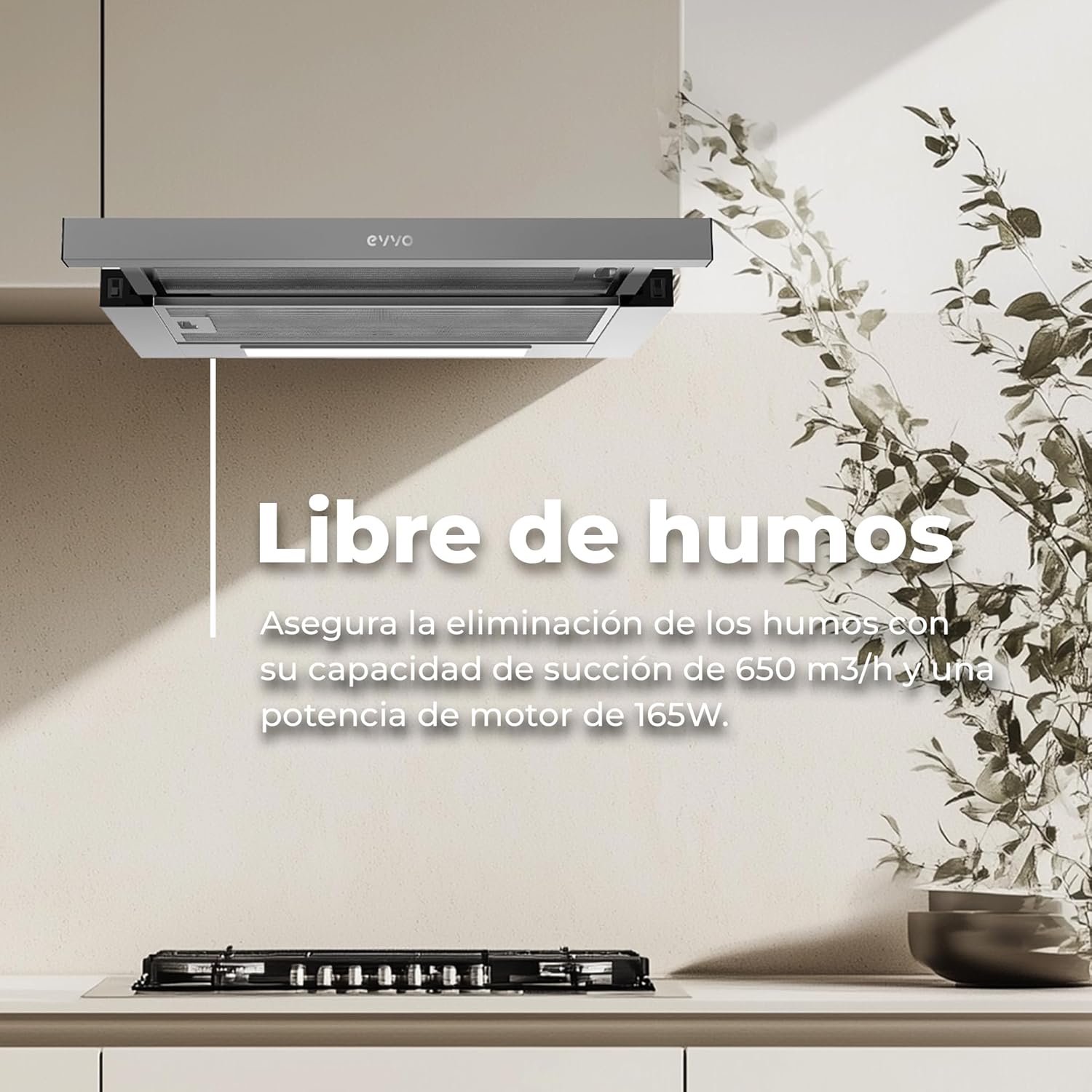 EVVO CE11 Hood ensuring smoke-free kitchen