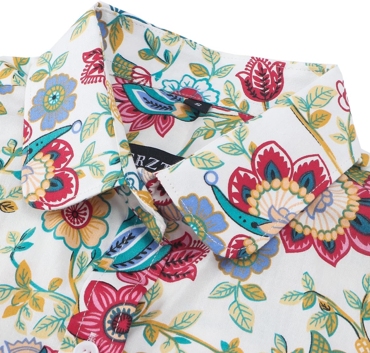 Womens Blouses Casual Long Sleeve Work Button Down Dress Hawaiian Shirts Tops - Image 4