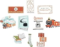 Vista 6 de Conquest Journals Harry Potter Whimsical Magical World Sticker Pack, Set of 50 Unique Images, Officially Licensed, Waterproof, UV and Scratch
