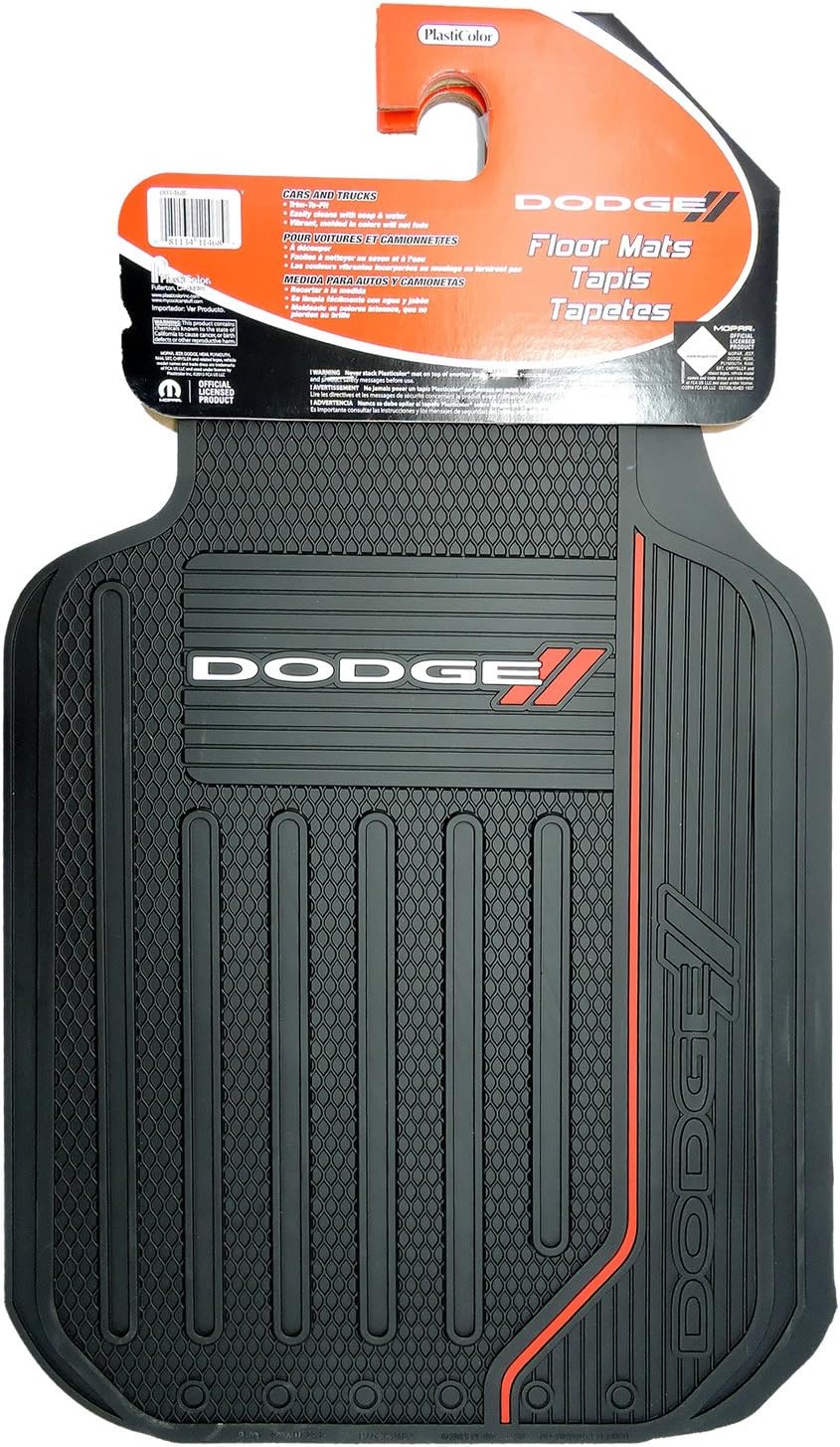 Elite Series Front & Rear Car Truck SUV Seat Rubber Floor Mat for Dodge RAM