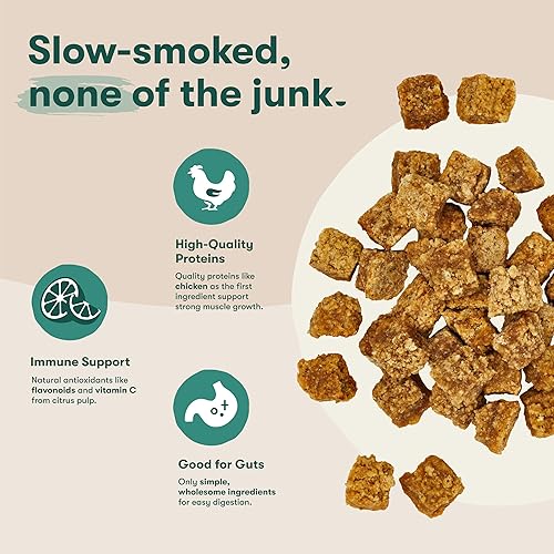 Miniatura 4 de Jinx Chicken Bites - Golosinas naturales suaves para perros, hechas con pollo real ahumado lento, para cachorros, adultos y perros mayores, paquete