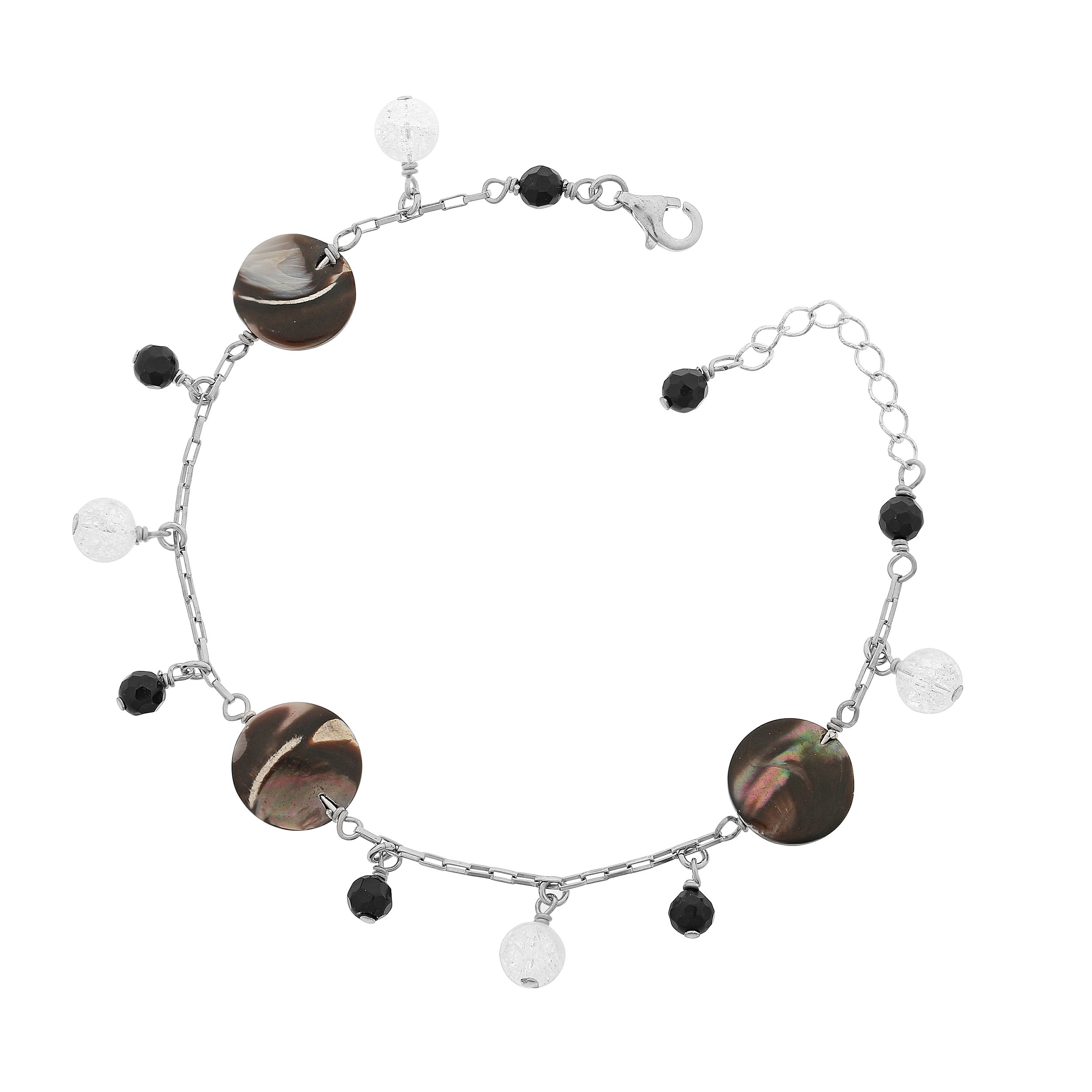Bracciale Da Donna In Argento E Cristalli, Rosato. Collezione SOGNI Codice Rsoa12