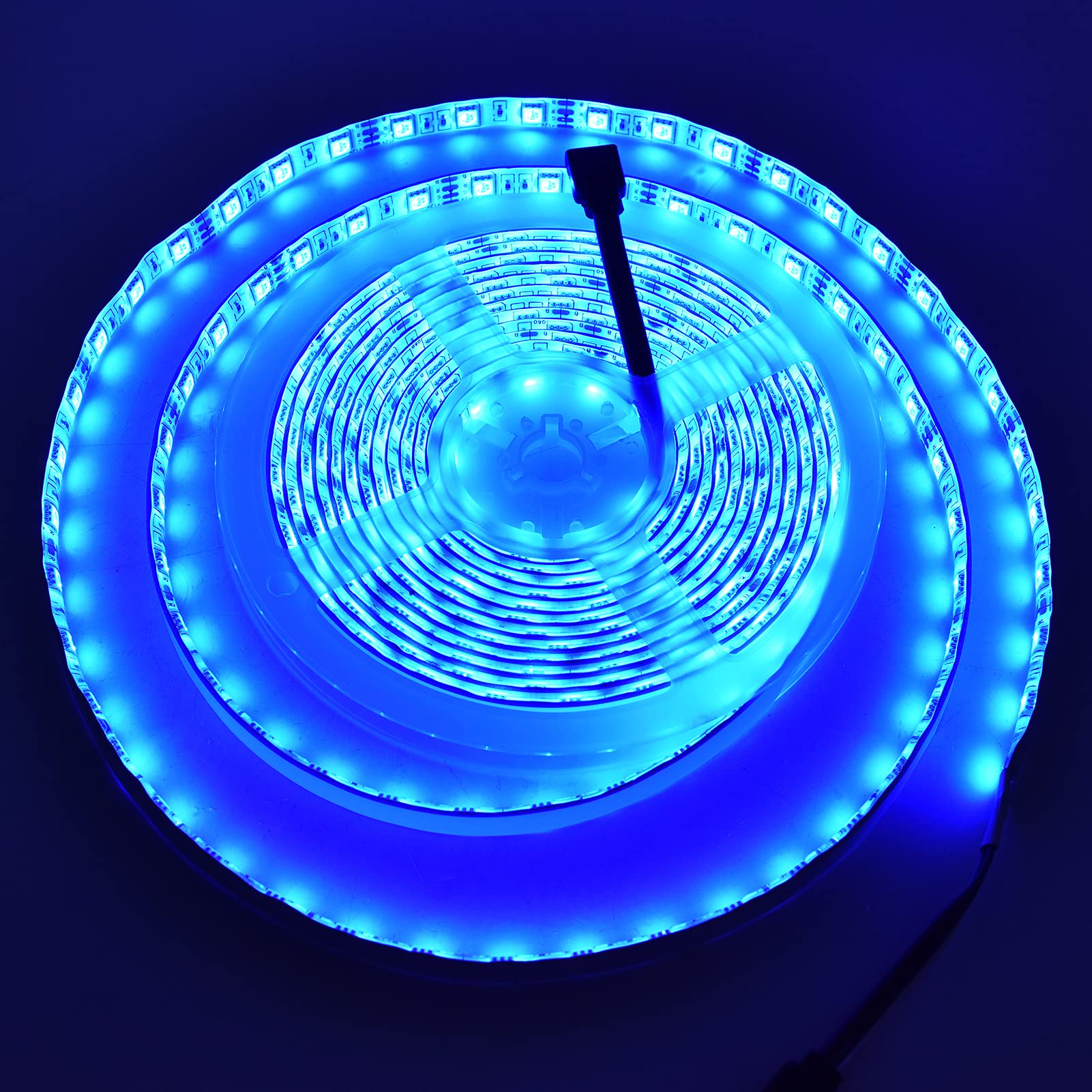 5050 Taśma świetlna RGB Wodoodporna 16,4 stopy, 300 diod LED Elastyczny zestaw taśm LED zmieniający kolor z 44-klawiszowym pilotem, Wodoodporne diody LED do dekoracji świątecznych, Pokój Strona główna