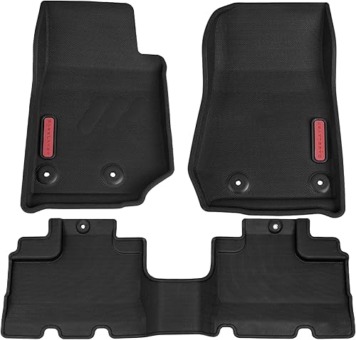 Alfombrillas de Piso Elite BaseLayer para Jeep Wrangler JK Unlimited (2014-2018) de 4 Puertas - Fabricadas en EE.UU. - Alfombrillas Premium para