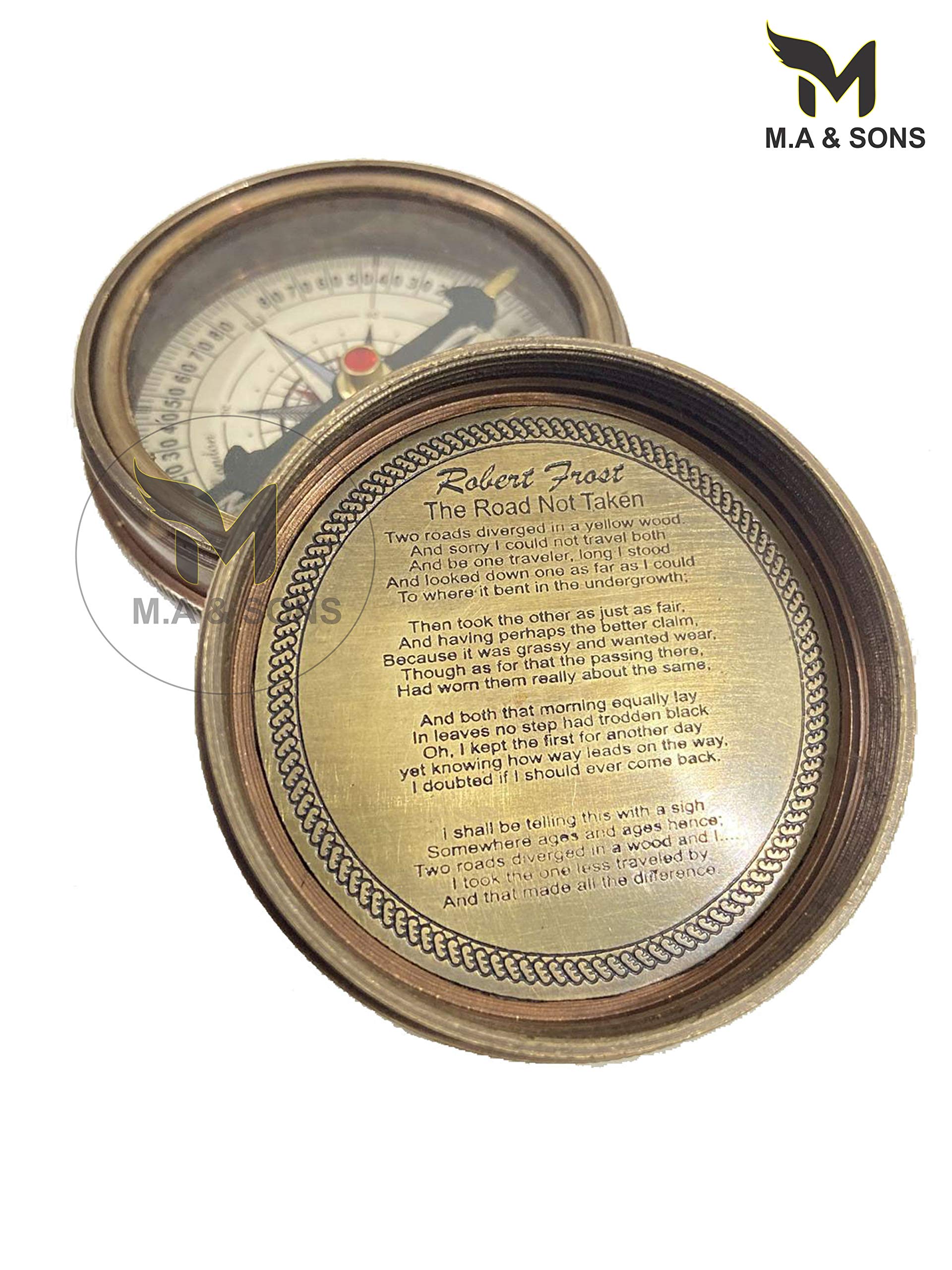 Compasses - Compass With Robert Frost Poem