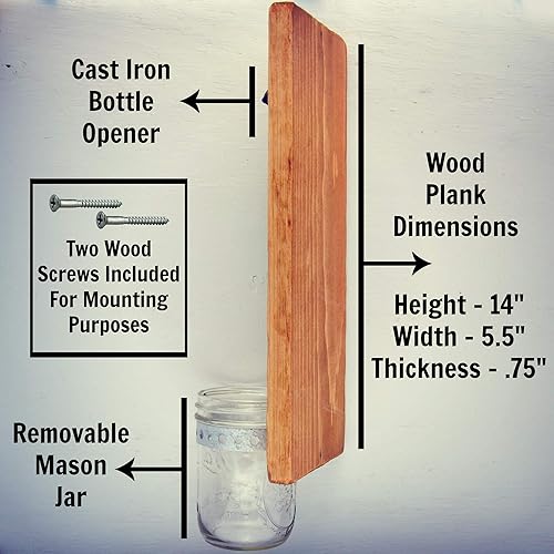 Miniatura 5 de Abridor de botellas de cerveza en Dog Beers I 've Only Had One  hecho a mano montado en la pared con tapa  Regalo para el día de San Valentín para