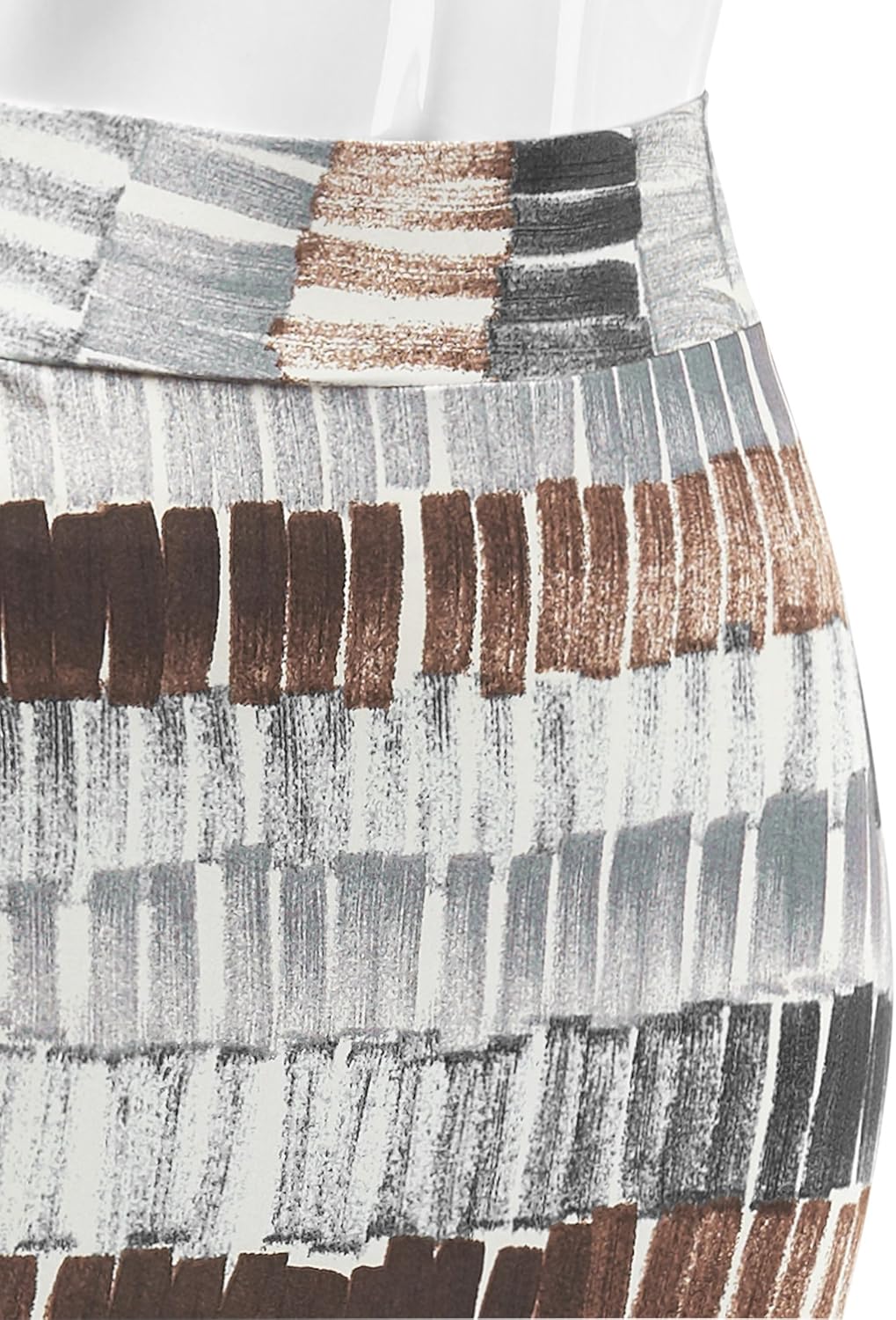 Made By Johnny Women's Premium Scuba Stretch High Waist Pencil Skirt Below Knee for Office Wear - Image 4