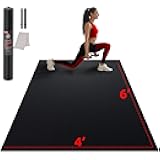 Large Exercise Mat for Home Workout,12‘x6’/10'x6'/9'x6'/8'x6'/7'x5'/6'x4' (7mm) Extra Thick Workout Mat, High-Density Gym Mat for Cardio, Jump Rope, MMA, Weights (Shoe-Friendly)