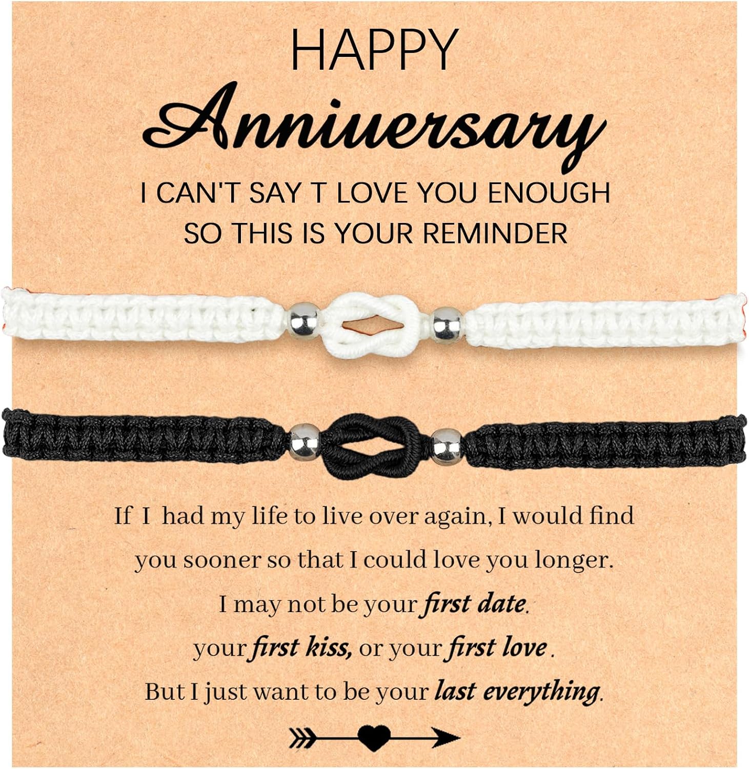 Couples Bracelets Matching Bracelets Anniversary Birthday Valentine's Day Christmas Gifts