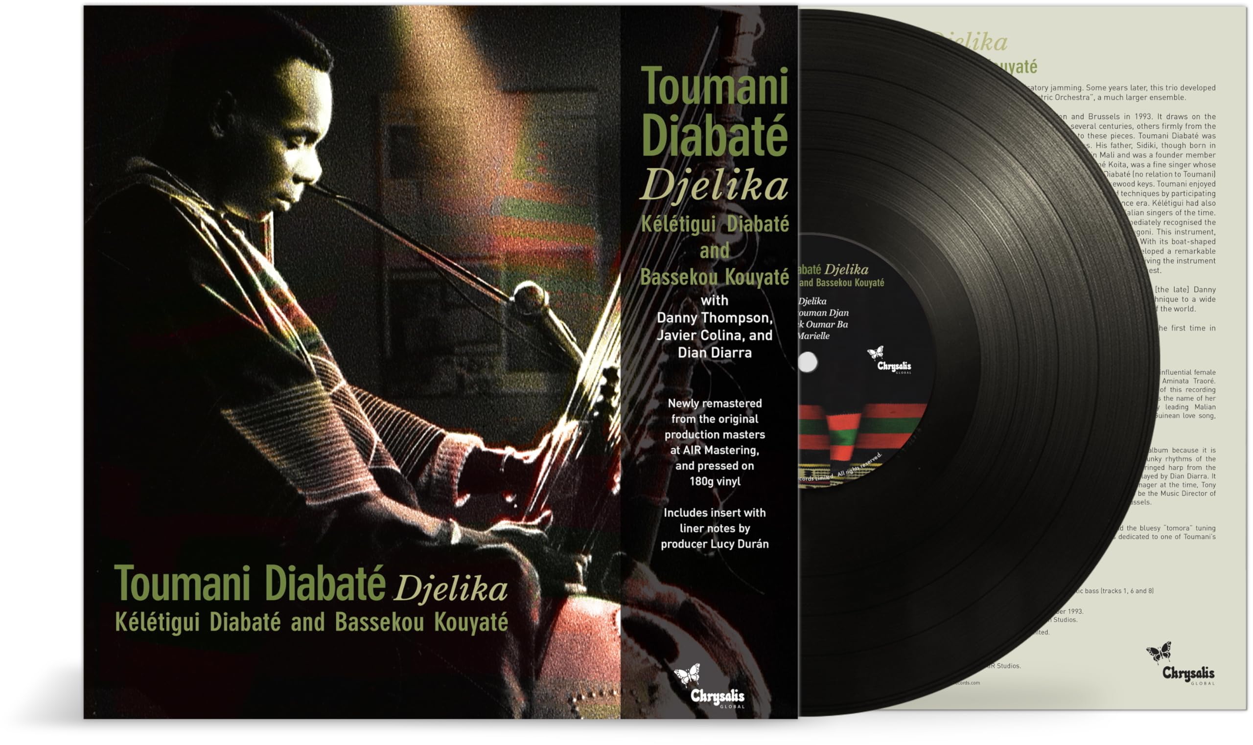 Toumani Diabate Djelika LP vinyl Europe Chrysalis 2026 180g reissue new