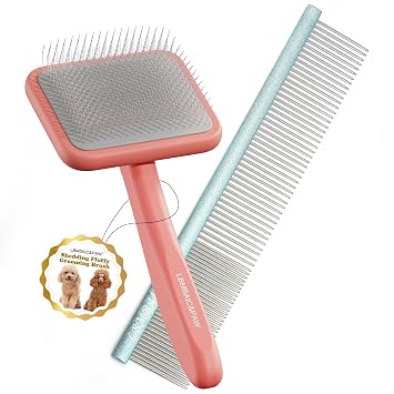 10inches Large Dog Grooming Comb With Large Doodles Slicker Brush For Thick and Heavy Fur Fluffy,Shedding Tangles and Mats.
