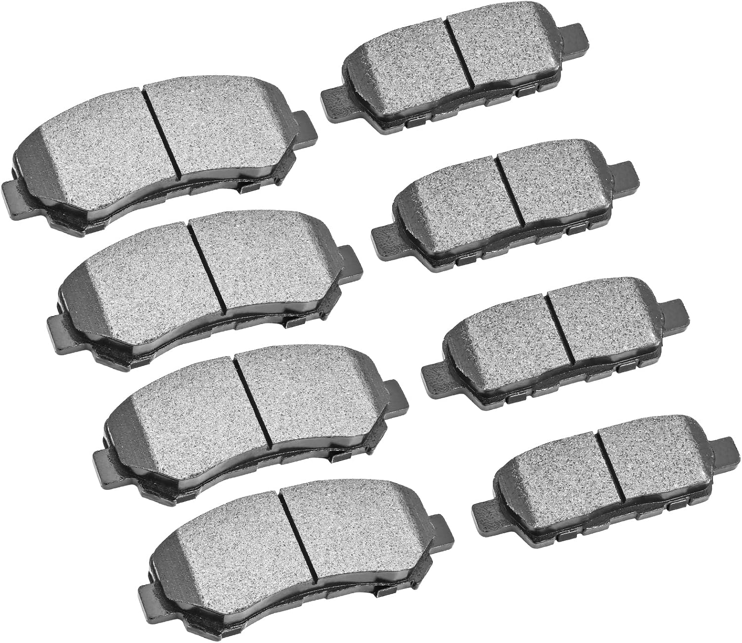 D905 D1374 Front Rear Ceramic Brake Pads for 2008-2013 Nissan Rogue, for 2009-2014 Maxima, for 2016-2020 Maxima (8 pcs)