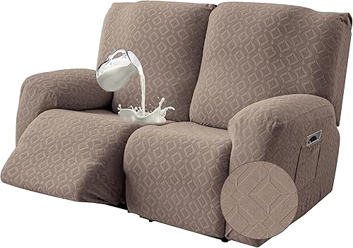 Vista 35 de Gennia Funda Impermeable para Sofá Reclinable, Fundas Elásticas para Sofá Reclinable con Bolsillos, Fundas Lavables para Sillón Reclinable Lazy Boy