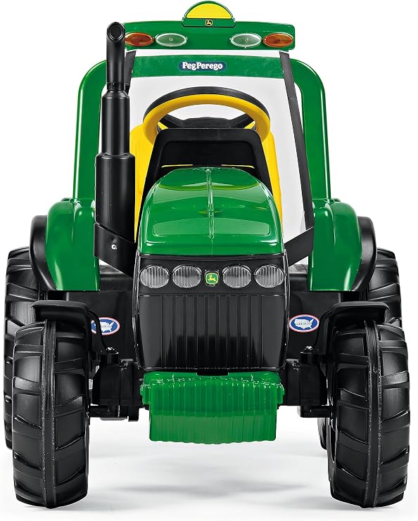 Peg Perego John Deere Heavy Duty Tractor Extra-Large 12 Volt Ride on Tractor for Kids Ages 3-7