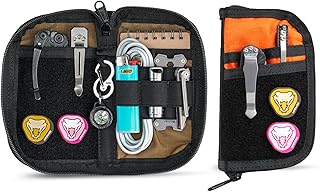 VIPERADE VE22 EDC Pouch, EDC Pocket Organizer for Men, Multitool Pocket Pouch with 4 Pockets, Nylon Compact Pocket Organizer, Small EDC Organizer Pouch