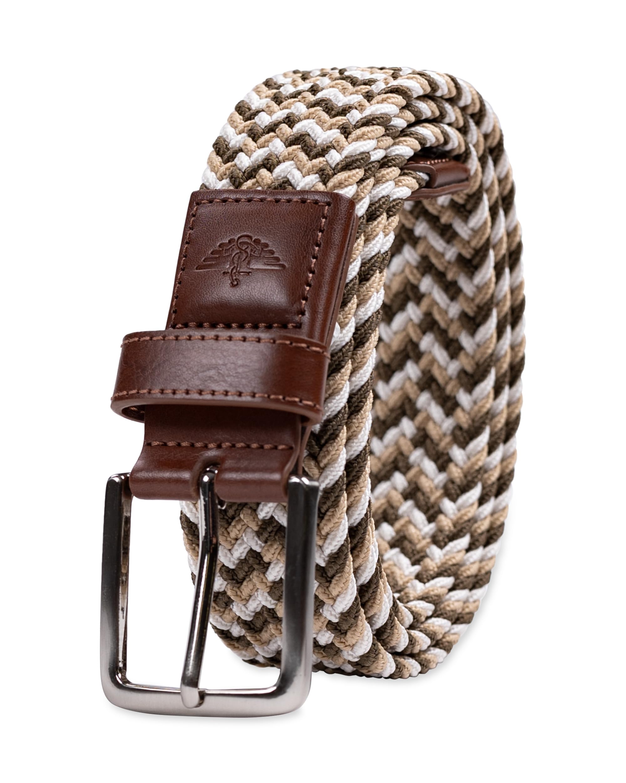 Dockers Men's Stretch Fabric Braided Belt