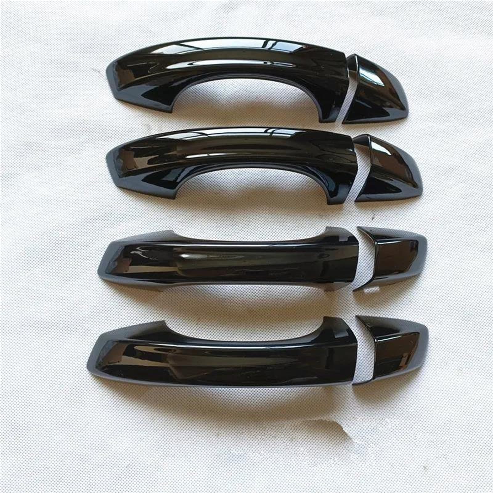 Noheeu A Suitable For Taos 2021 2022 2023 Ccessories Car Exterior Door Handle Cover Trim Plastic Gloss Black(A)