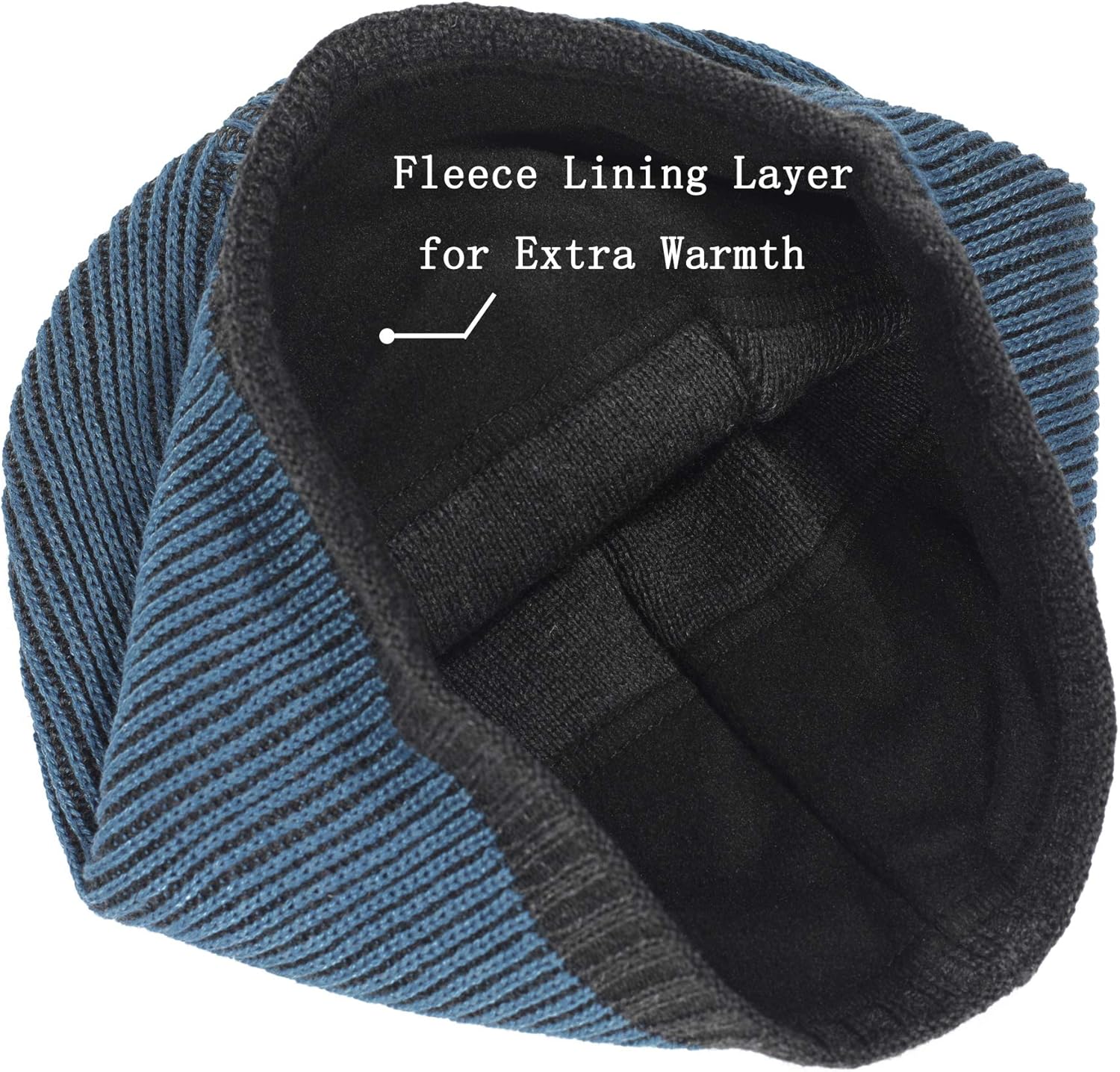 ZLYC Men Fashion Knit Fisherman Beanie Hat Winter Warm Thick Skull Cap - Image 7