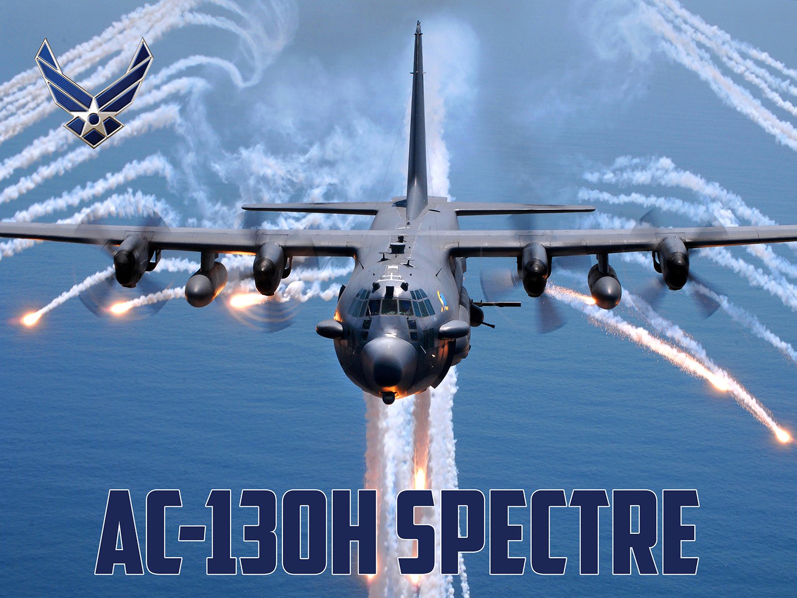 Amazon.co.jp: US Air Force Poster AC-130U Spectre gunship Ac-130