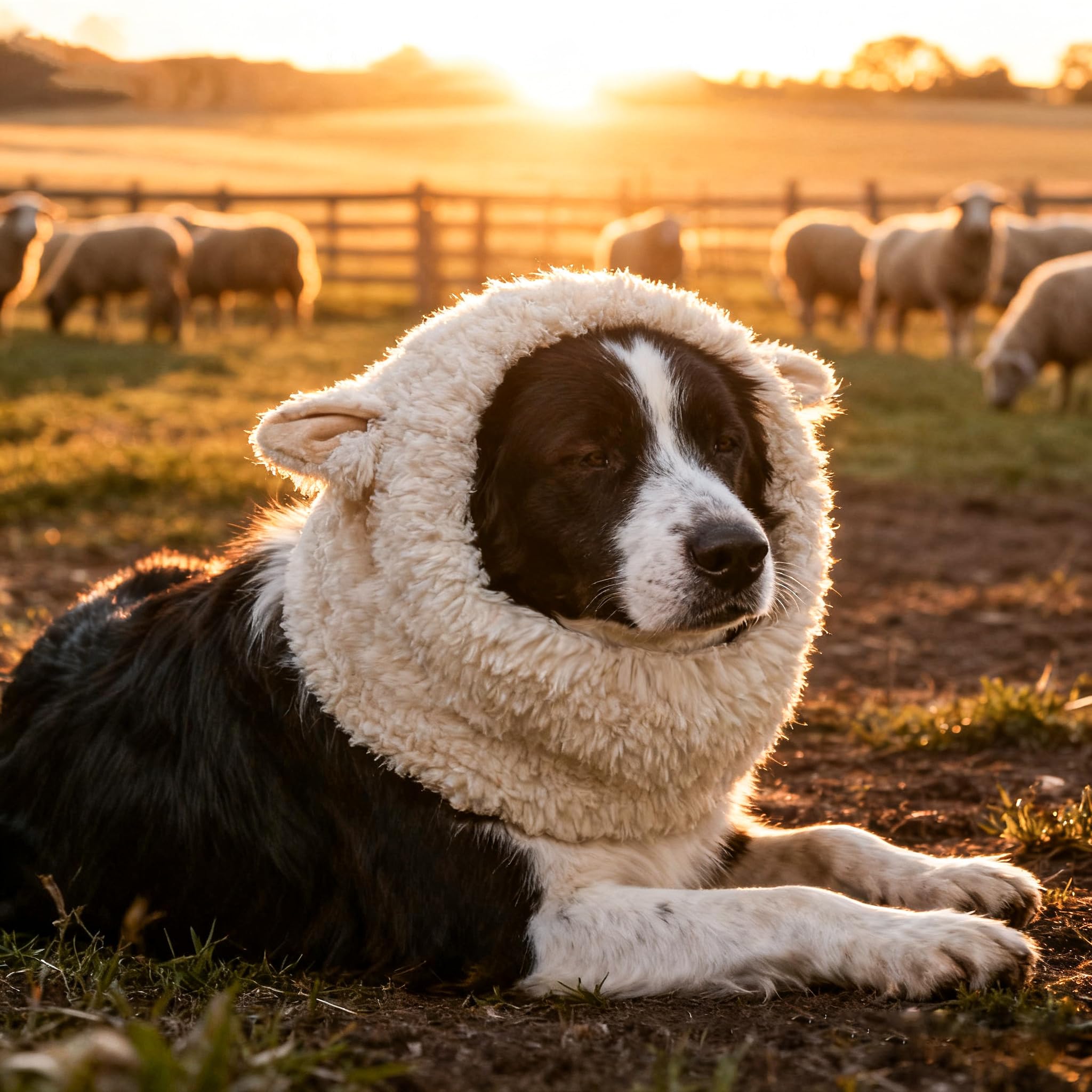 Funny Reindeer Moose Dog Costume - Cute Furry Pet Wig for Halloween & Christmas