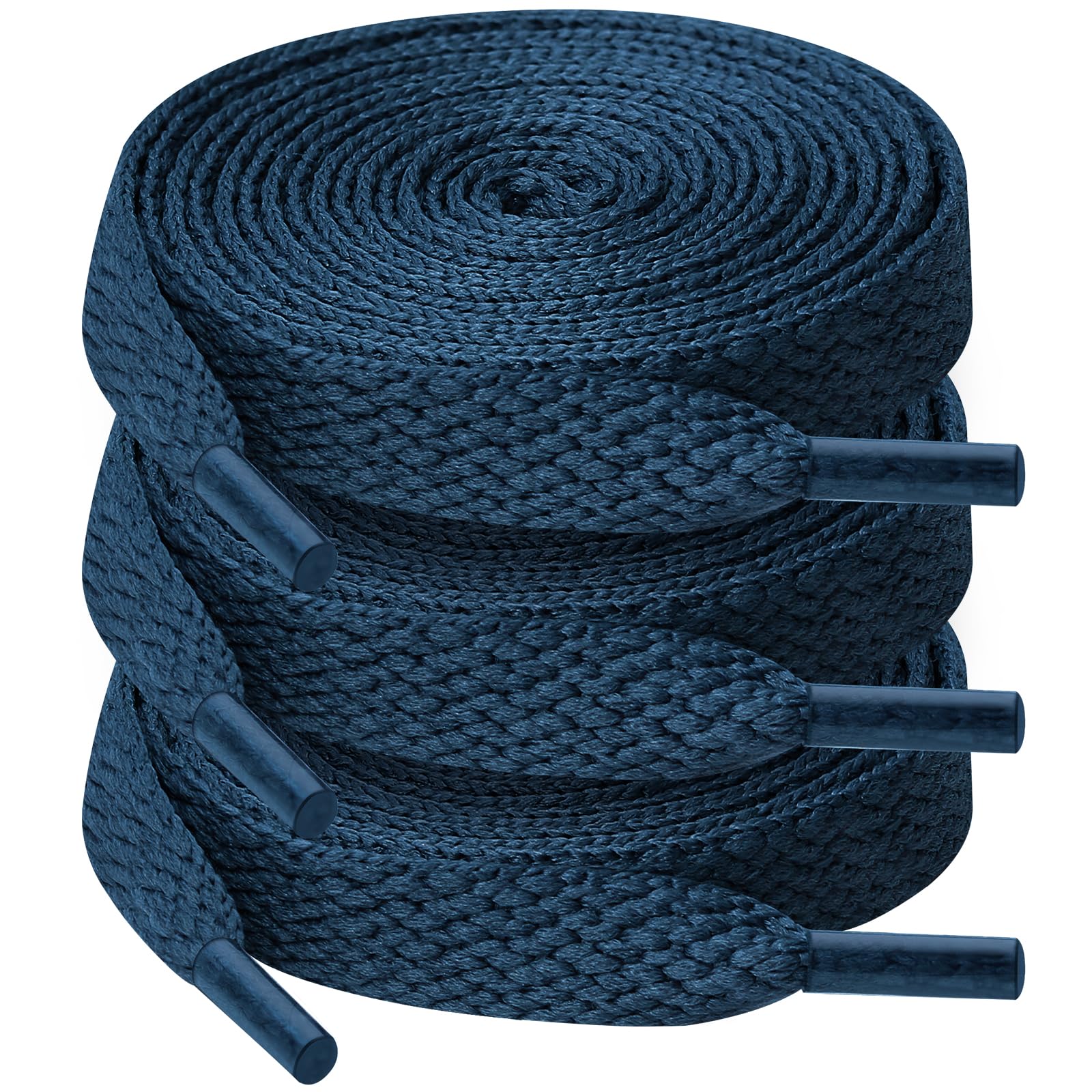 JN Gray Flat Shoelaces – 54 Inches, Cotton, Classic Style For
