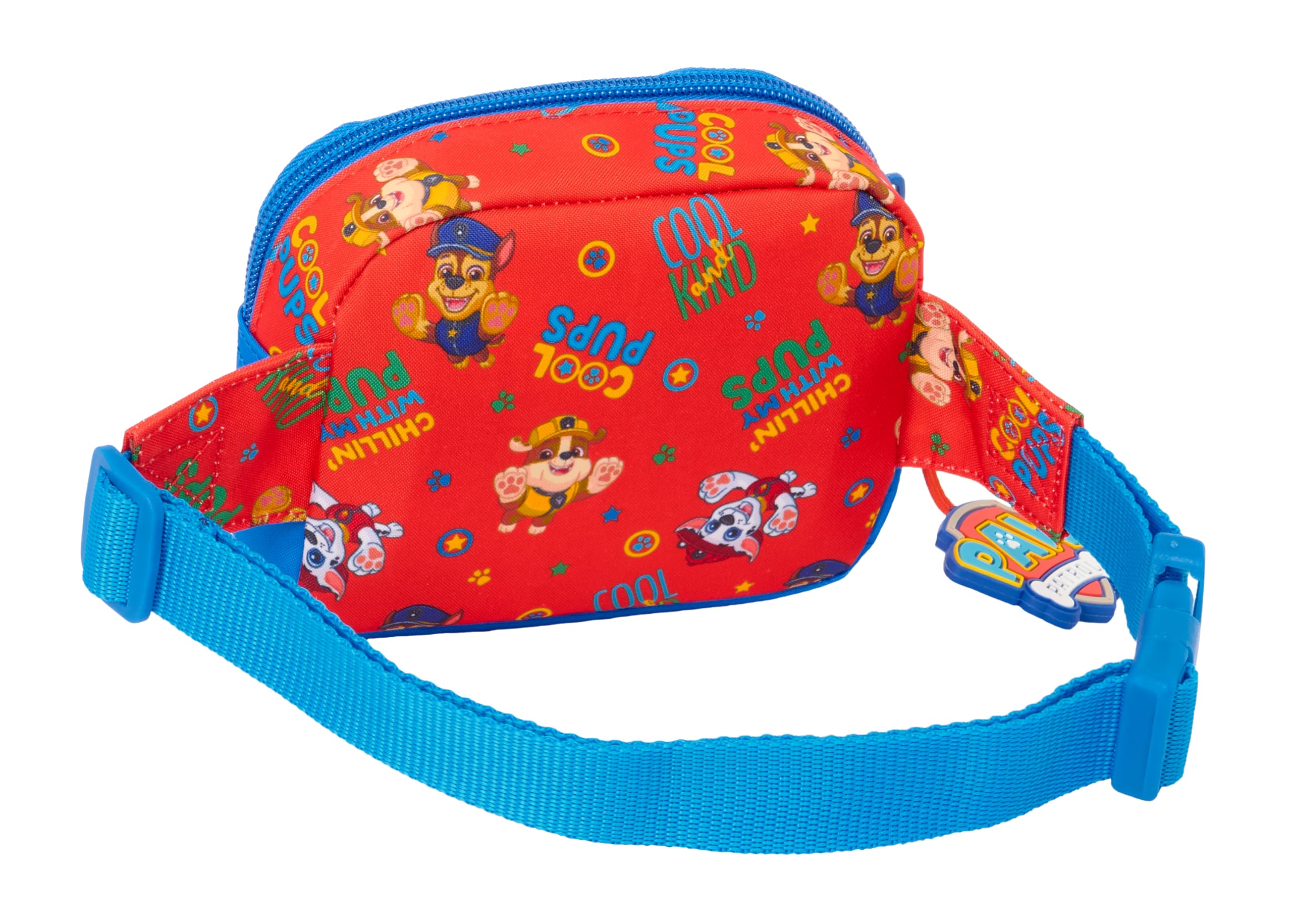 PAW PATROL COOL - Marsupio per bambini, ideale per giovani e bambini di diverse età, comodo e versatile, qualità e resistenza, 14 x 4 x 11 cm, Rosso/blu, M, Casual