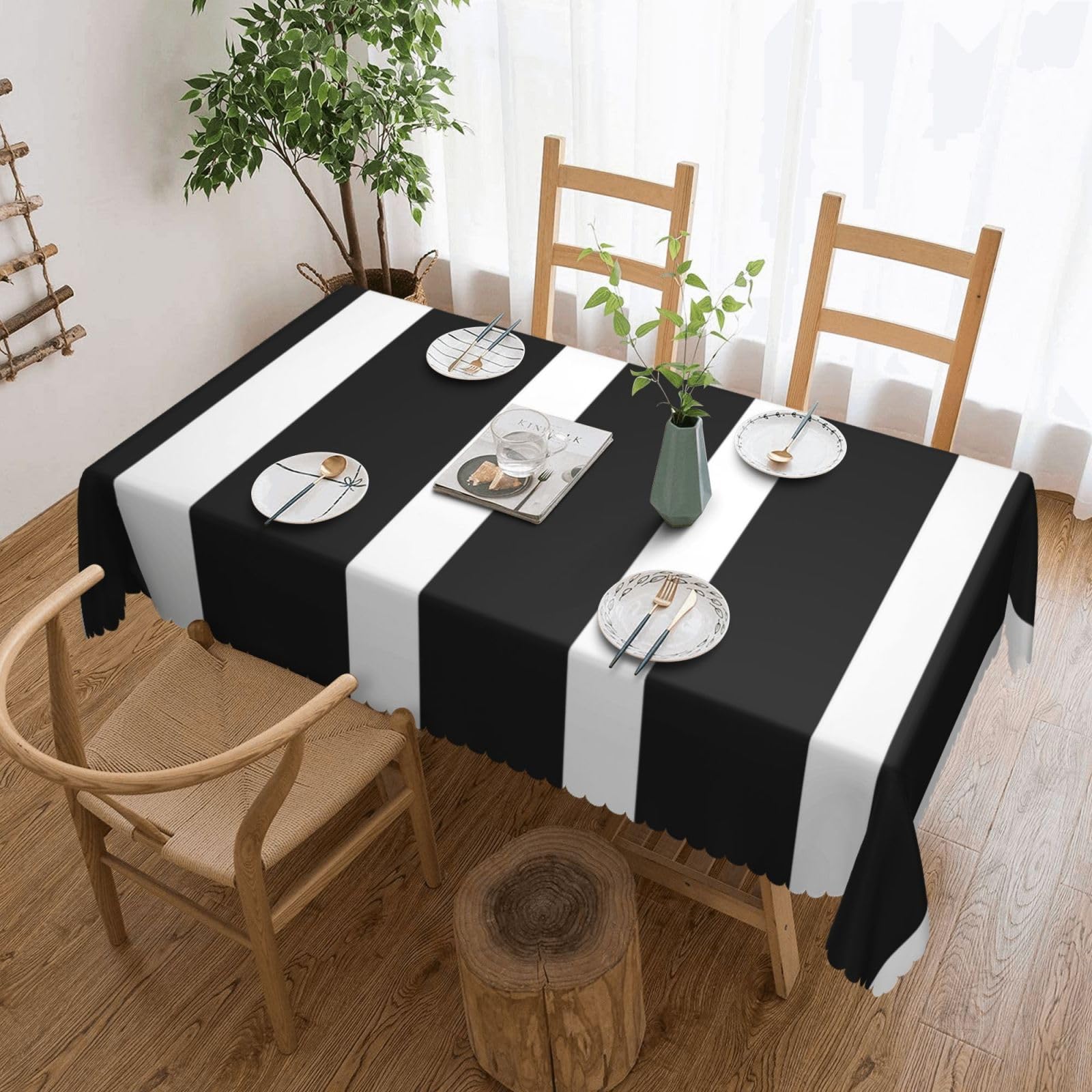 Nappe rectangulaire lavable pour protéger la table des taches de cuisine