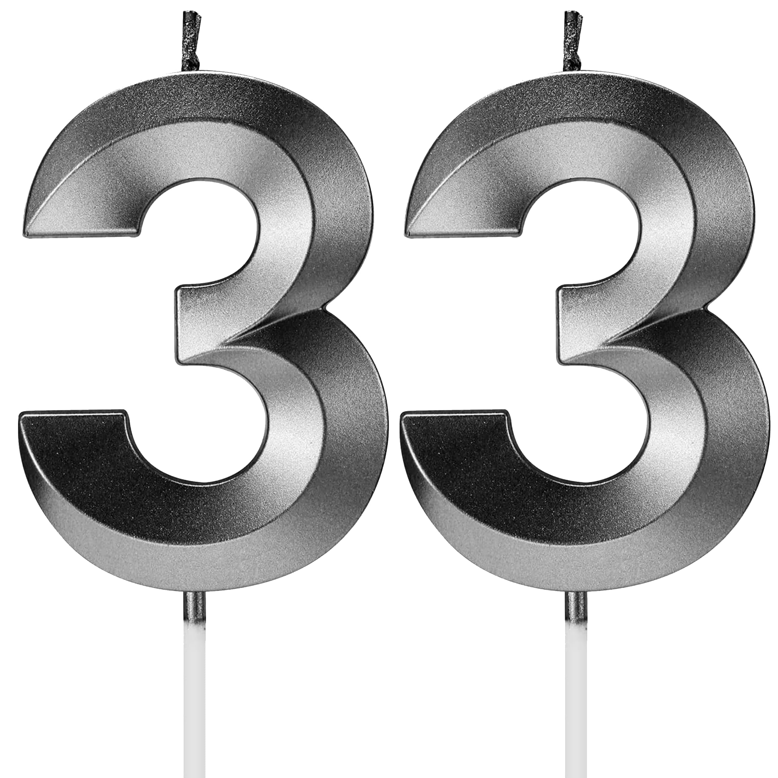 Birthday Candles Number Candles Age Year for Cakes Happy Birthday 3D Designed Wedding Anniversary Party Cake Topper Decorations