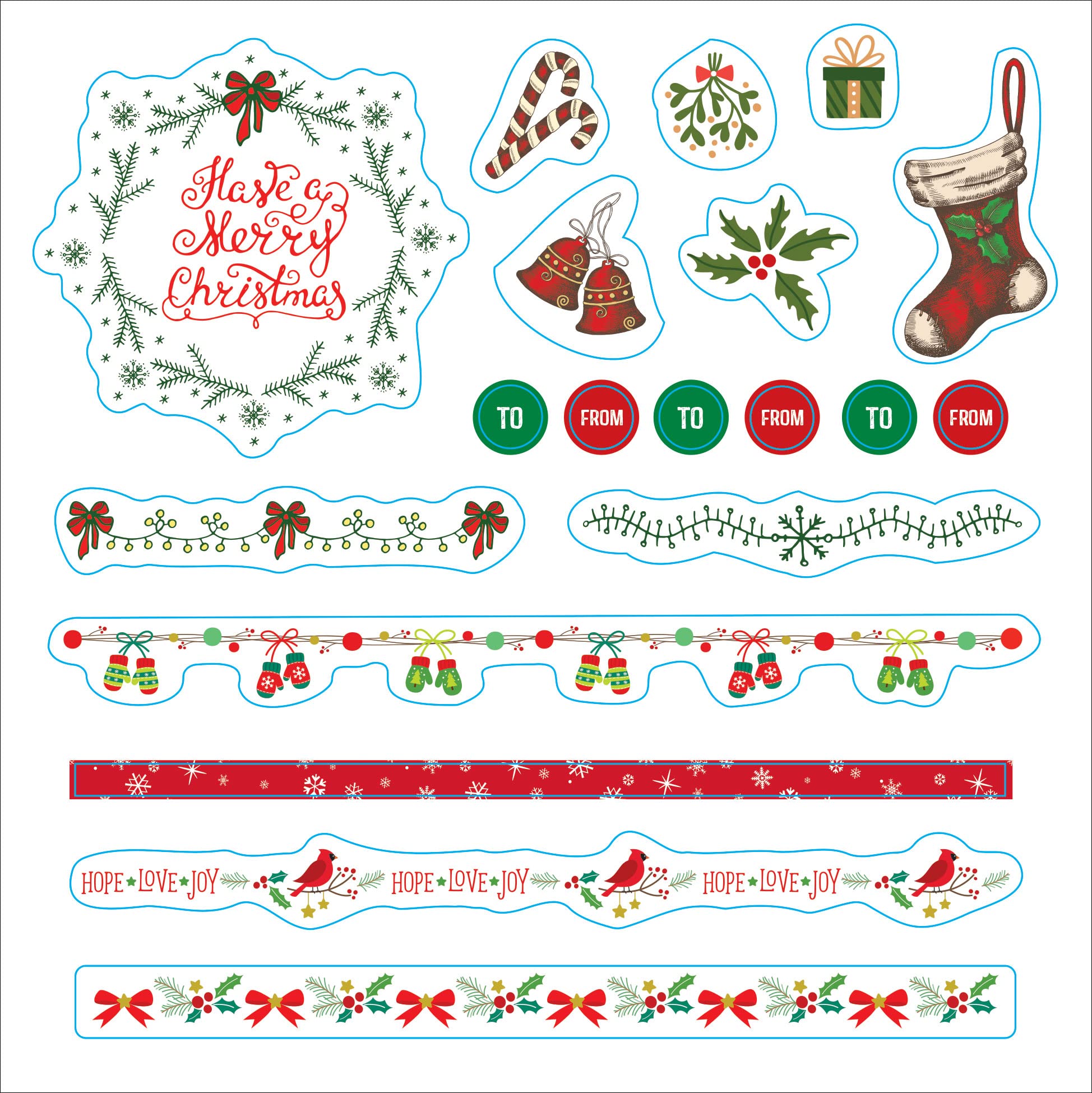 Merry & Bright Christmas!: A Festive Sticker Book